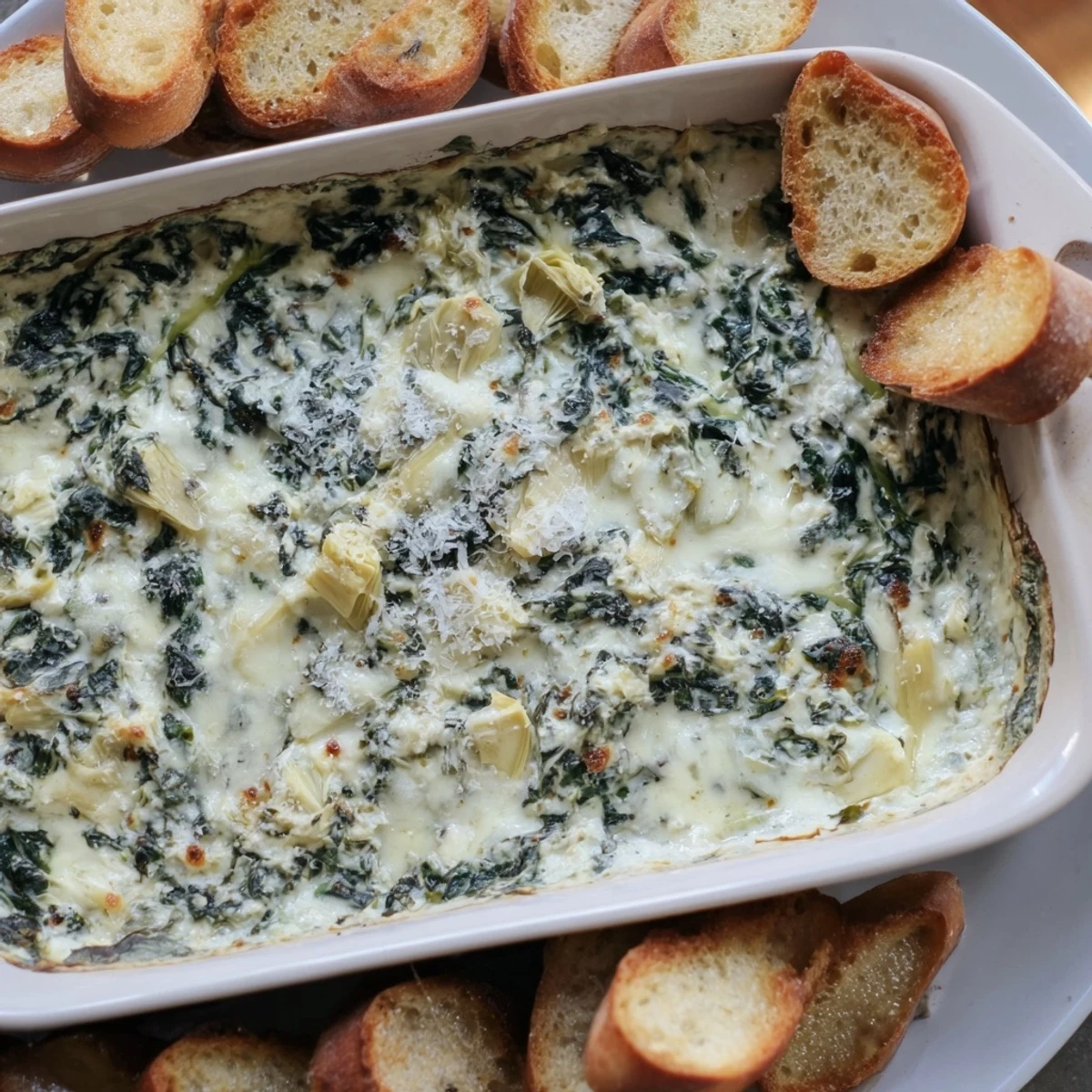 Spinach Artichoke Dip Baguette