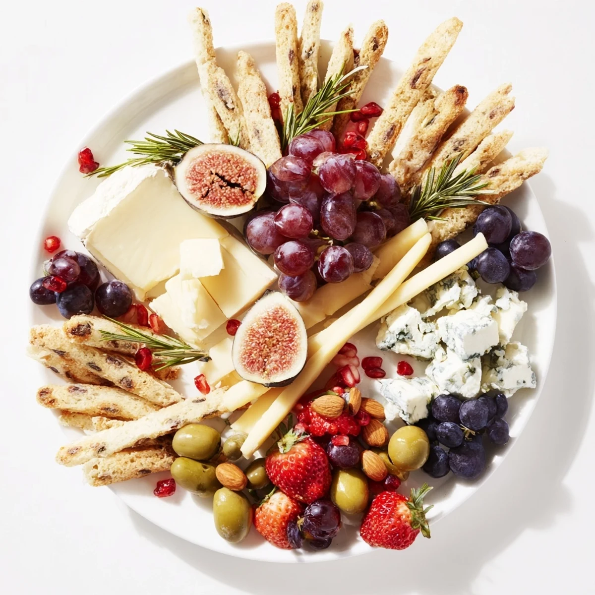Grazing board, "The Final Curtain", overflows with cheeses, fruit and meats spilling over the edges.
