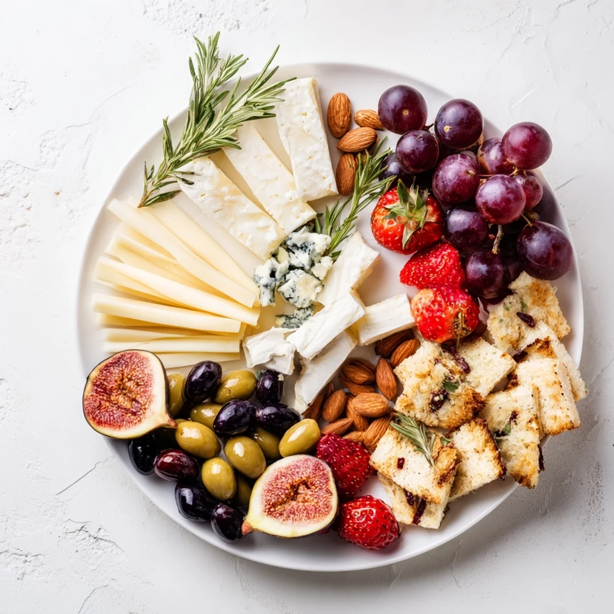 Artfully arranged, "The Final Curtain" appetizer board showcases a variety of textures and colors perfect for sharing.