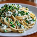 Ricotta Lemon Linguine Peas
