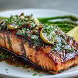 Garlic Butter Salmon Asparagus