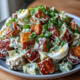 Delicious Southern Juneteenth Soul Food Potato Salad, a picnic-ready, creamy delight.