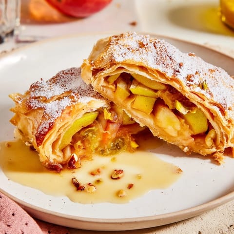 Apple Strudel Vanilla Sauce