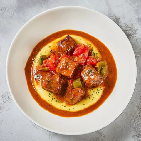 Tender beef and flavorful sauce combine in this delicious Hungarian Goulash served with soft egg noodles.