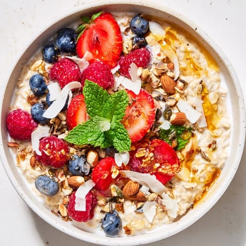 Overnight Oats Berries Honey