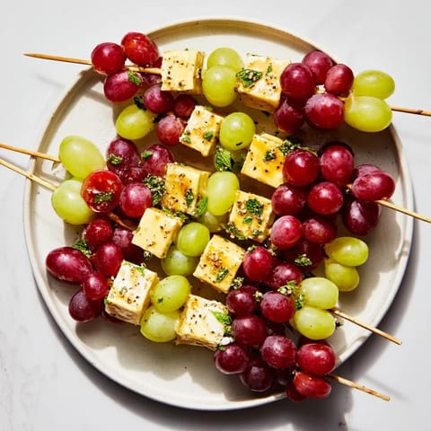 Sparkling Grape Cheese Skewers