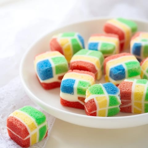 See the impressive patchwork design of this delicious Cozy Quilt Patchwork Cake, ready to be enjoyed!