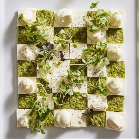 Checkerboard Cheese Herb Appetizer