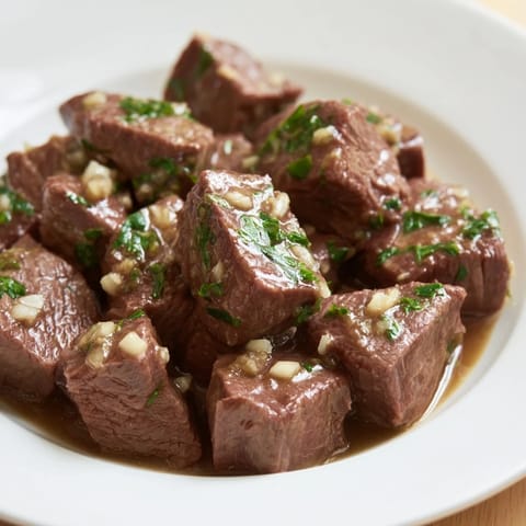 Air-Fryer Garlic-Butter Steak Bites