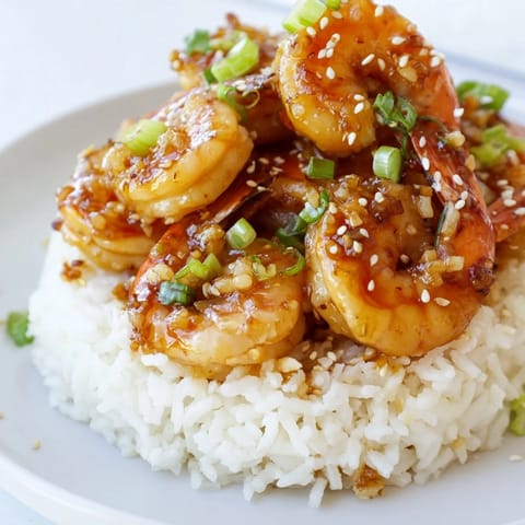 Honey Garlic Shrimp Dish