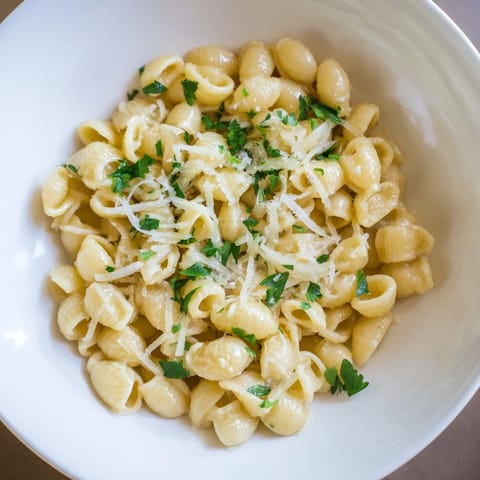 Creamy Garlic Butter Ditalini