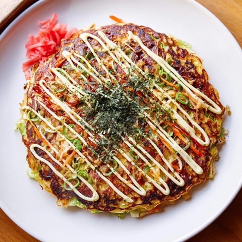 Japanese Okonomiyaki Pancakes