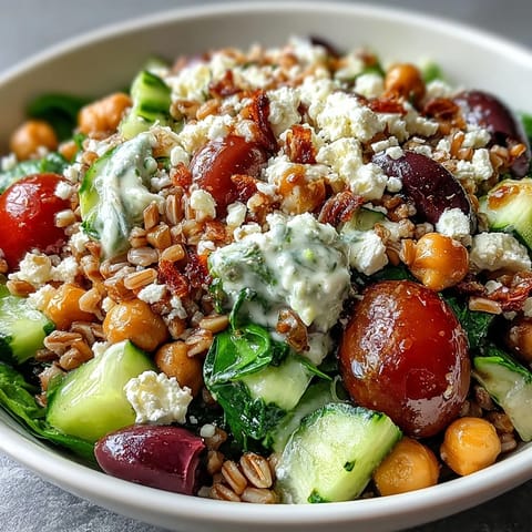 Mediterranean Farro Bowl