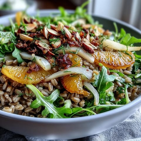 Farro Salad with Fennel Oranges