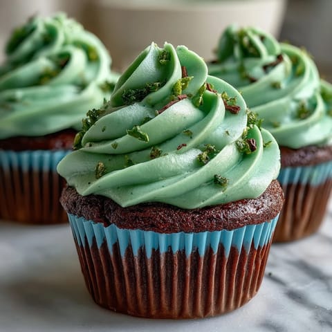 St Patricks Green Velvet Cupcakes