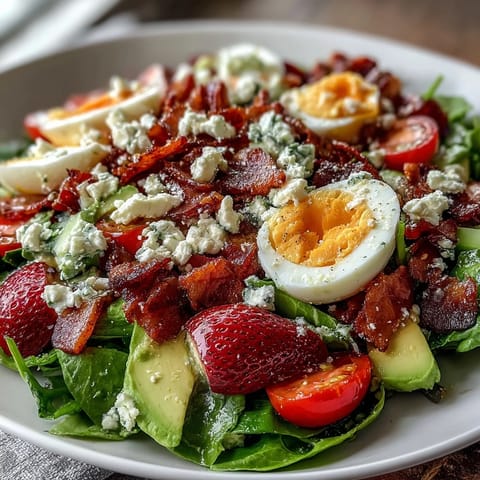 Spring Cobb Salad Strawberries