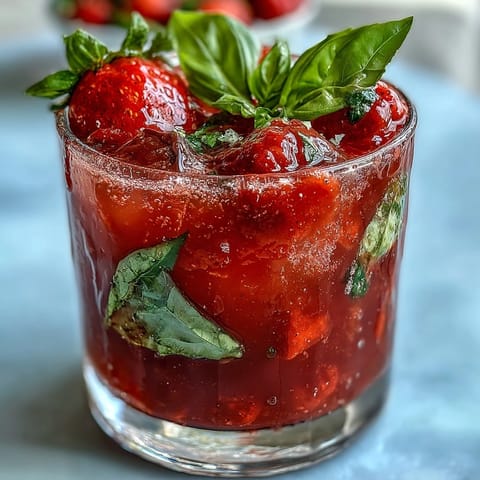 Strawberry Basil Mocktail