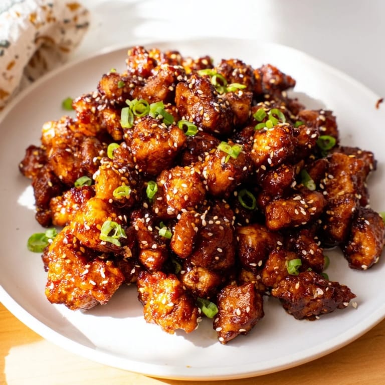 Visualize crispy-edged air fryer turkey/chicken bites, perfectly cooked and ideal for party appetizers.