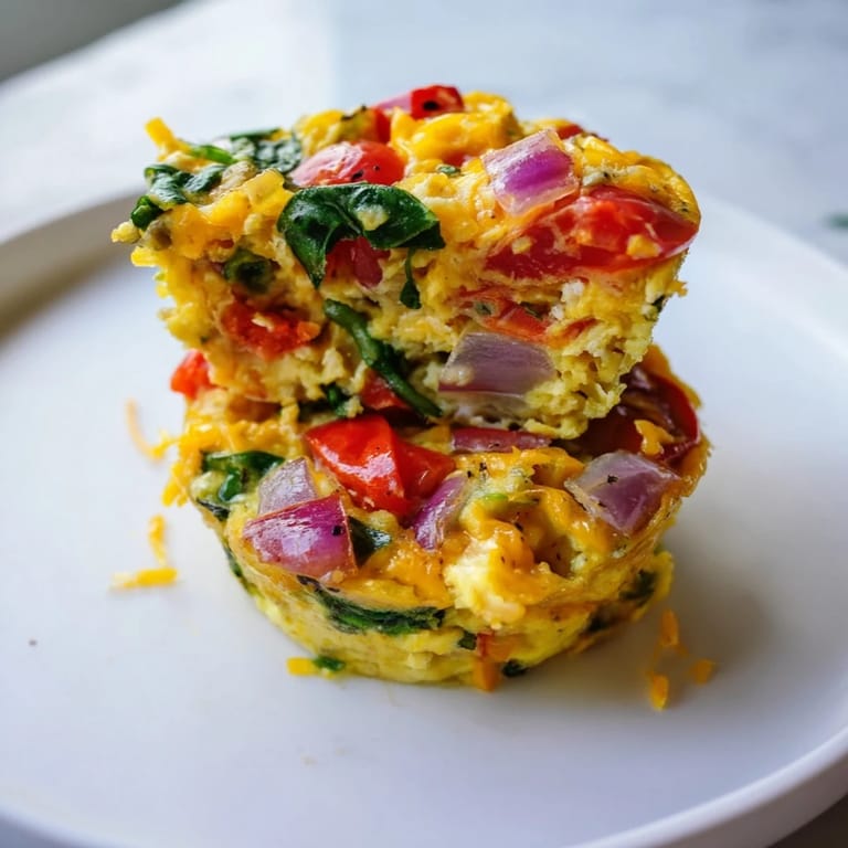 Delicious homemade veggie egg muffins, a protein-packed meal prep idea for a quick breakfast.