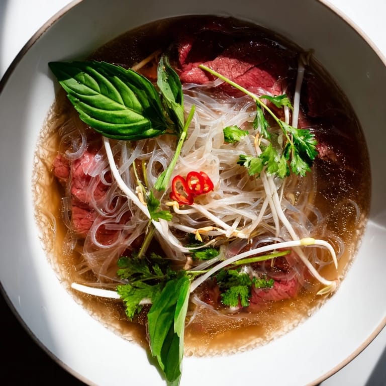 Enjoy a quick and easy Vietnamese pho express; a delicious and comforting bowl of noodles.