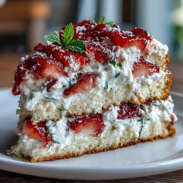 Elegant naked cake with fresh strawberries and vanilla whipped cream, perfect for spring celebrations.