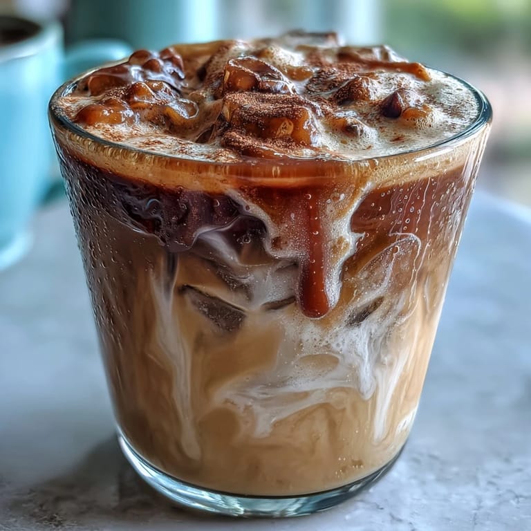 Rich homemade shaken espresso with warm brown sugar and cinnamon, served over ice and finished with smooth oat milk for a dairy-free treat.